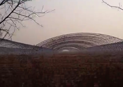 博尔塔拉椭圆管大棚基地拍摄视频